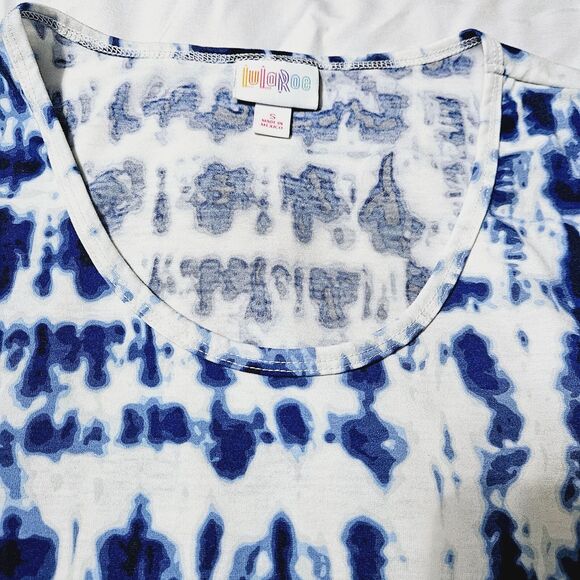 LuLaRoe Womens Top Multi-Color Size Small Polyester Blend Short Sleeve Pullover - Picture 7 of 12